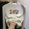 Y2263# cuhk infantil gola alta meia gola blusa de baixo outono/inverno Joker meninas novo estilo estrangeiro manga longa quente blusa de baixo