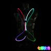 Chaleco creativo para deportes al aire libre, simple, DIY, para ropa, con correa luminosa de fibra LED recargable por USB