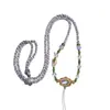 Cordón para Colgante Estilo Tibetano Minimalista Cuerda Colgante Tejida a Mano Cordón de Colgante de Jade Collar de Jade Dorado Cristal Cordón para Colgante Thangka