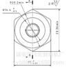 Acero al Carbono M8M8*1 Tuerca de Seguridad Tuerca de Fijación Cabeza Hexagonal t Tapa Hexagonal Disco t Tapa