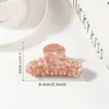 Golais Jewelry Patrón de Concha Cielo Estrellado Clip de Pedrería Pinza para el Cabello Versátil y Suave para Mujer Pinza de Tiburón Accesorio para el Cabello en la Parte Posterior de la Cabeza