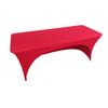 Funda de Mesa Exhibición Curva Elástica Transfronteriza Mesa Rectangular Moderna Simple Resistente al Desgaste Mantel Elástico para Conferencias Bodas Hoteles