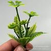 Planta artificial 9cm trevo de quatro folhas planta em vaso casamento aquário gramado. acessórios material plástico plantas aquáticas