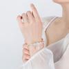 Pulsera Red de Ensueño Moda Rápida Mano TikTok Celebridad de Internet Pulsera Chapada en Plata Diseño Personalizado Pulsera Sencilla con Hoja y Borla