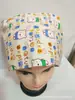 Gorro Quirúrgico Estampado para Mujer de Algodón Puro Gorro para Quirófano para Hombre Gorro Fino de Algodón para Quimioterapia Primavera y Verano Gorro para Estomatólogo Enfermera