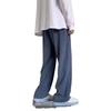 Calças casuais de marca de moda americana de outono estilo Hong Kong, calças masculinas de rua alta, calças retas para uso externo, calças plus size para emagrecimento