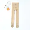 Calcetines de Baile para Niños para Práctica, Medias Finas de Primavera y Otoño, Mallas de Baile Blancas Antitorsión, Leggings para Niñas