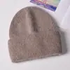 Nuevo Gorro de Punto Cálido para Otoño e Invierno, Moderno Gorro de Lana Mezclada Cachemir con Protección para Orejas, Circunferencia de Cabeza Grande, Gorro Versátil para el Frío, Cara Pequeña