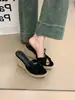 Tacones de Cuña Peep-Toe Estilo Vintage de Madrugada 2026 Nuevas Alpargatas Gruesas de Moda para Mujeres Bajitas para Usar con Faldas o como Sandalias de Exterior