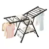 Secador com Asas Quarto com Rodas Dobrável Interno Varal para Secar Roupa Casa Varanda Secador de Roupa Colcha