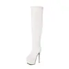Nuevas Botas Elásticas Ajustadas Botas Europeas y Americanas Hasta la Rodilla Botas de Plataforma con Suela Gruesa Botas de Tacón Alto para Discoteca 4-47 Tallas Grandes Botas de Exportación