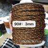 Familia Miu con 3 mm color 108 color punto de salto núcleo de poliéster envuelto en cuerda redonda cuerda para ropa sombrero cuerda para pantalones (longitud ilimitada)