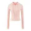 Conjunto sexy y seductor de chaqueta corta con capucha + pantalones acampanados, adelgazante y que alarga las piernas, para usar en casa y también en la calle