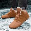 Botas de nieve de invierno para exteriores transfronterizas, zapatos de algodón de cinco dedos descalzos e impermeables para hombre, botas de algodón antideslizantes cálidas y gruesas con forro polar para mujer