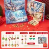 Árbol de Navidad 2025 Caja de Regalo de Cuentas Poke Pulsera de Cuentas Diversión para Perforar Agujeros Caja Ciega Navideña para Niñas Juguete de Regalo de Cumpleaños