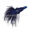 Headwear de estilo europeu e americano indiano transfronteiriço Tecido Elathe Acessórios para o cabelo Masquerade Ball Hair Band Faixa de cabelo feminina incrustada de diamantes