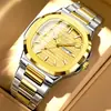 Reloj para Hombre Marca Daiyang Nuevo Impermeable Luminoso Doble Calendario Ultra-Delgado de Cuarzo Correa de Acero