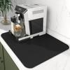 Almohadilla para cafetera transfronteriza almohadilla de drenaje de cocina superficie de barra posavasos absorbente de tierra de diatomeas almohadilla para secar vajilla secado rápido puntual
