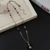 Collar de Corazón de Cristal y Cruz con Cuentas Estilo Dulce y Fresco Sexy para Mujer Cadena para Clavícula de Nicho de Alta Gama Accesorios de Moda