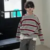 Cotton Shop Coleção Primavera e Outono Conjunto de Suéter e Camiseta Infantil Jaqueta Roupas de Outono para Meninos Top, Sem Devoluções ou Trocas
