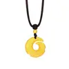 Pingente Estilo Antigo Banhado a Ouro para Homens e Mulheres, Pingente da Paz que Muda de Cor, Item de Presente
