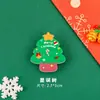 Lindo broche de Navidad, accesorio DIY para las mochilas de los estudiantes de primaria, insignia de dibujos animados de Santa Claus, pequeño regalo