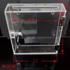 Caja de Opiniones Transparente Frosted de Acrílico con Cerradura Ultradelgada Montada en Pared Caja para Billetes Pequeña Caja para Billetes de Desecho Caja para Documentos de Reciclaje