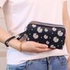 Monedero al por mayor, bolsa para teléfono móvil, llavero, bolso de mano de lona con cremallera multicapa, bolso pequeño de mano para mujer, gran capacidad, madre, horizontal