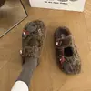 Zapatillas de Algodón Suaves y Lindas con Cabeza de Dibujos Animados 3D para Mujer 2026 Antideslizantes para Uso en Exteriores Felpa Adicional Suela Suave y Cálida Zapatillas de Felpa de Algodón para Persona Perezosa