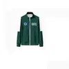 Ropa Deportiva Infantil Otoño Cuello Alto Cremallera Sudadera Verde Oscuro Azul X-O Nuevo Conjunto Digital Más Pieza Individual