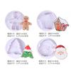 Molde para galletas de Navidad juego de cuatro piezas para hornear molde de resorte navideño herramienta para alimentos al vapor de dibujos animados molde de presión de plástico