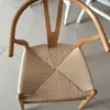 Sillón de Lujo Ligero de Madera de Haya Importada y Madera de Fresno Blanco, Silla de Madera Natural Estilo Nórdico con Respaldo, Adecuado para Casas de Huéspedes, Casas de Té y Uso Doméstico