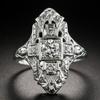 Zhen Rong desea Amazon ebay nuevo anillo hueco Europa y Estados Unidos 925 plata chapada joyería de diamantes una generación de cabello