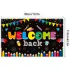 2026 Temporada de Regreso a Clases Transfronteriza Tela de Fondo para Decoración de Apertura Escolar Banderines Colgantes para Fiesta Pancarta de Temporada de Regreso a Clases Cortina de Puerta Bandera Tela de Fondo