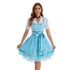 Estilo Francés Más Vendido Ropa de Cerveza Alemana de Múnich Manga Corta Estampada Ropa de Oktoberfest Ropa para Actuación en Escenario