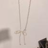 Collar de Cuentas con Lazo Negro Nuevo Dongdaemun Coreano Maymay
