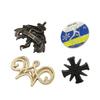 Crachás Personalizados, Crachás de Metal em Liga de Zinco, Crachás de Metal para Eventos Corporativos Transfronteiriços, Crachás Pintados, Crachás Escolares Feitos Sob Medida