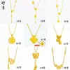 Colar Gelo Triturado Dourado Brilhante Estilo Livro Vermelho Pequeno, Novo Anel de Corrida Esmaltado Corrente Clavícula Gelo Triturado