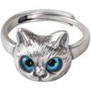 Anillo de Gato y Serpiente para Mujer, Moda Nueva 2025, Estilo Único y Genial, Anillo para el Dedo Índice, Anillo de Amistad Elegante para Celebridades de Internet