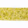 Cuentas redondas de cristal natural en tiras largas semiacabadas, cuentas sueltas de ágata semipreciosa, cuentas espaciadoras para pulseras de cristal DIY al por mayor
