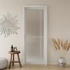 Puerta Plana Simple Moderna Puerta de Vidrio Templado Puerta Interior Doméstica Puerta de Ingeniería Aleación de Aluminio Baño Inodoro Puerta de Inodoro