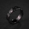 Nuevo anillo retro "Cubo de Rubik" tallado a mano con diseño de forma de piedra, anillo abierto ajustable para la cola con personalidad.