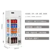 Refrigerador de escritorio Brochetas para barbacoa Pastelería occidental Vitrina para pasteles Vidrio en los cuatro lados Vitrina de bebidas para tienda de conveniencia Refrigerado por aire