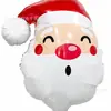 Balão de Alumínio Molde Bota de Natal Papai Noel Balão em Formato de Bota Vermelha Decoração de Festa de Natal