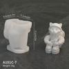 Molde de silicone de astronauta DIY série espacial molde de terra foguete animal flip açúcar molde decorativo atacado