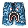 Pantalones cortos de verano transfronterizos nuevos con estampado digital 3D de cabeza de tiburón, para pareja, hombres y mujeres, marca de moda japonesa, pantalones de playa