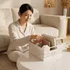 Cesta de Almacenamiento Plegable Gabinete de Cocina Artículos Varios Caja de Almacenamiento para Snacks Caja de Almacenamiento de Escritorio para el Hogar Cesta de Almacenamiento de Plástico Blanca