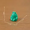 Figuritas de rana lindas de paisaje en miniatura para leer y comer, adornos lindos de estilo japonés, accesorios de decoración DIY para casa de muñecas, artículos decorativos pequeños