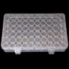 Caja de Almacenamiento para Cuentas de Arroz para Uñas, 30 Compartimentos, Caja Redonda Pequeña Independiente, Caja Transparente Tipo Diamante, Caja de Joyería, Uñas, 28 Compartimentos, 30 Compartimentos, 56 Compartimentos