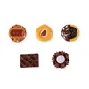 Accesorios para Joyería DIY Galletas de Chocolate de Dibujos Animados Pegatinas de Pegamento de Crema para Fundas de Teléfono Pasadores para el Cabello Imanes para Refrigerador Pulseras Accesorios para el Cabello